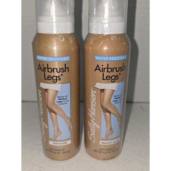 Sally Hansen Airbrush Legs 1- Tan Glow And 1 Medium Glow 4.4 oz Each Lot of 2 - Picture 1 of 2